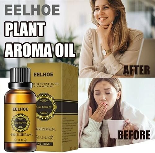 Miniatura 2 de Srttan - Aceite de jengibre de drenaje del vientre, aceite de masaje de jengibre natural puro, aceite de jengibre de drenaje linfático, aceite de