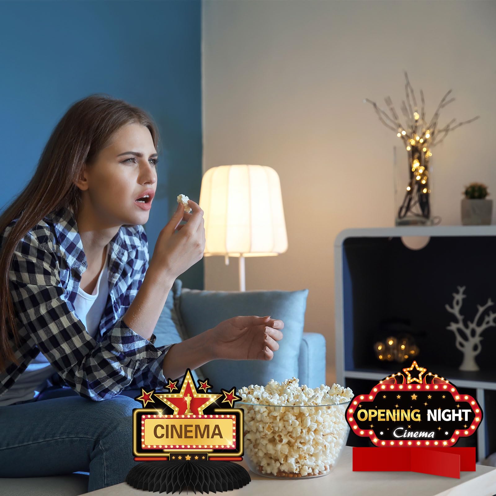 HOODANCOS 18feuilles Découpes Papier Étoile Dorée Pour Décoration De