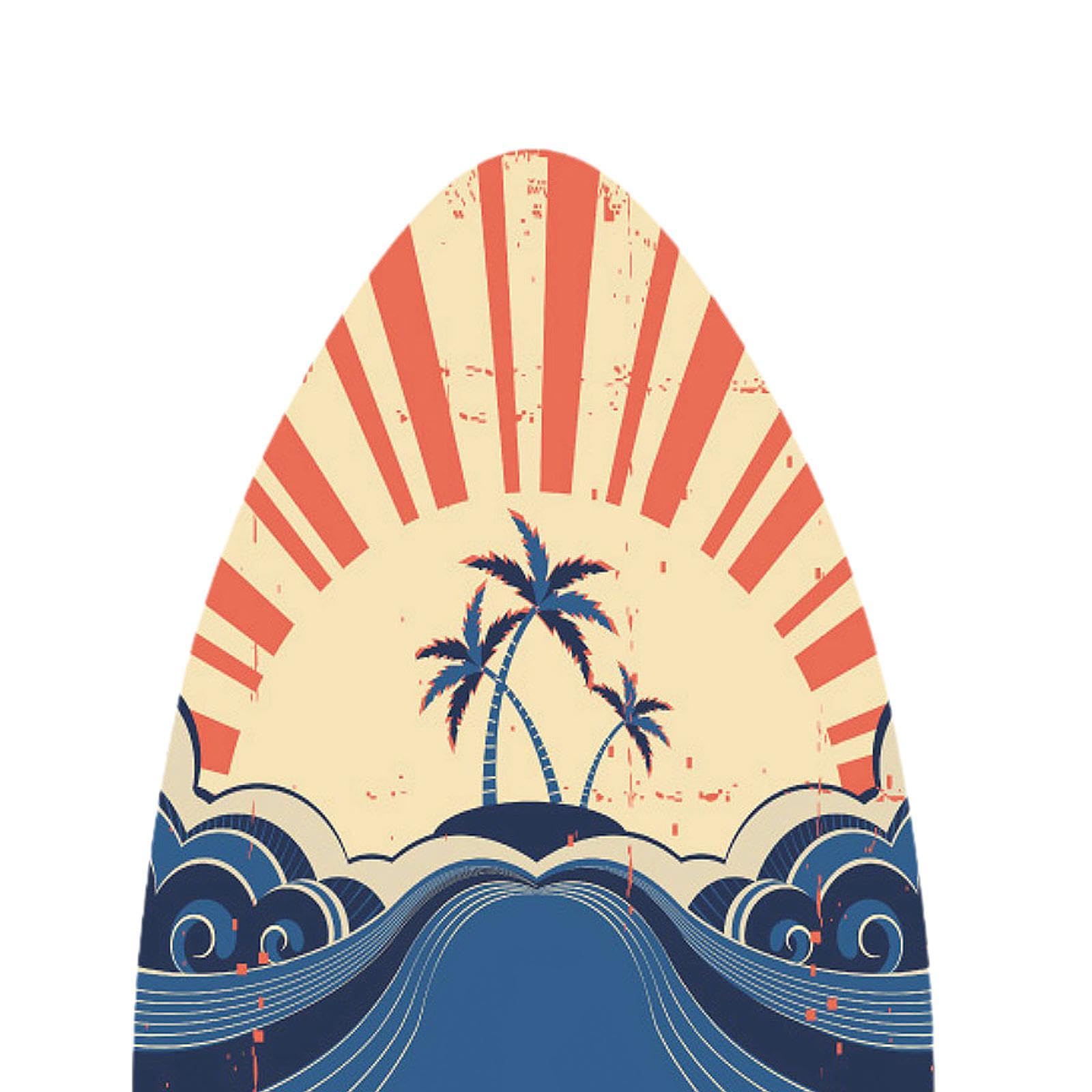 Fenteer Skimboard Tabla de Surf Madera Ligera Resistente Acabado Brillante Impermeable Adecuado para Principiantes Niños Adolescentes Actividades Acuáticas Pl