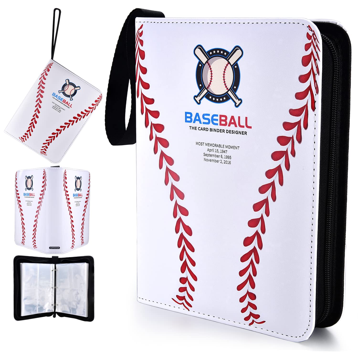 Photo 1 of Trading Card Game Binder Fits 520 Cards, Card Games Collection Binder with Sleeves, Card Binder for Adult and Kids, Card Holder Binder