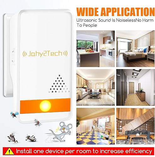 Miniatura 7 de Paquete de 2 trampas para mosquitos voladores para insectos voladores, trampas para mosquitos para interiores de casa con luz nocturna UV, control