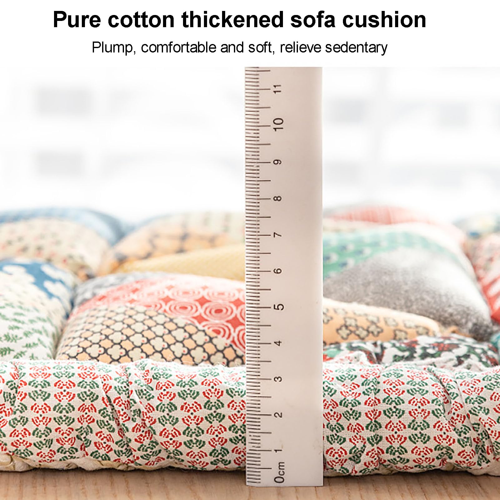 Housse de Protection for Canapé en Coton Garden Chic, Antidérapante Universelle Protège-canapé pour Chiens, Patchwork Housse de Canapé Tapis de Sol(70x210cm(27x83inch), A)
