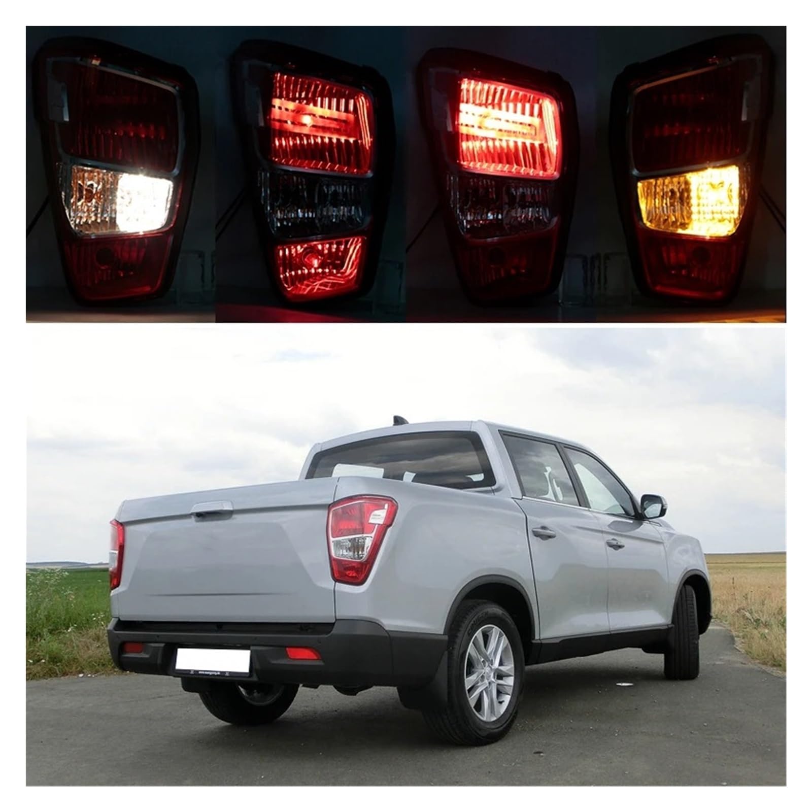 SsangYong tylne światło dla Musso 2018-2020 Halogen do samochodu, tylne kierunkowskazy, światła stopu, światła przeciwmgielne, akcesoria samochodowe, zespół świateł tylnych
