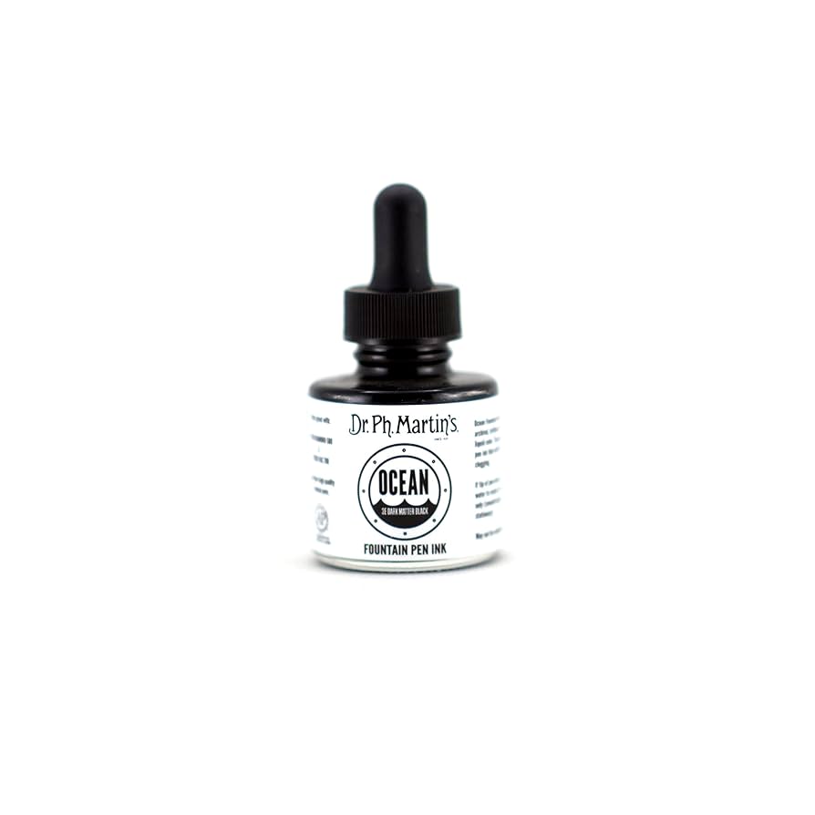 その他 Dr. Ph. Martin's Ocean Fountain Pen Ink 1.0 oz Dark Matter Black (3E) w17b8b5 Amazon.com: Dr. Ph. Martin's Ocean Fountain Pen (3E) Ink