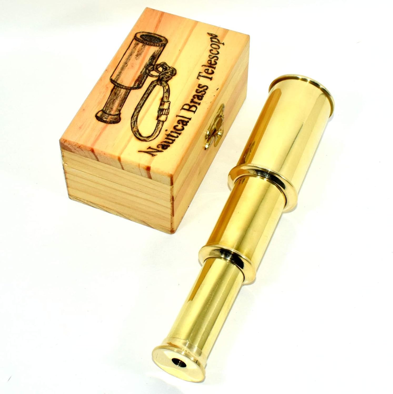 Brass Pocket Telescope Mini Hand Held Pirate Spyglass A A A W Psycholoogravels Be