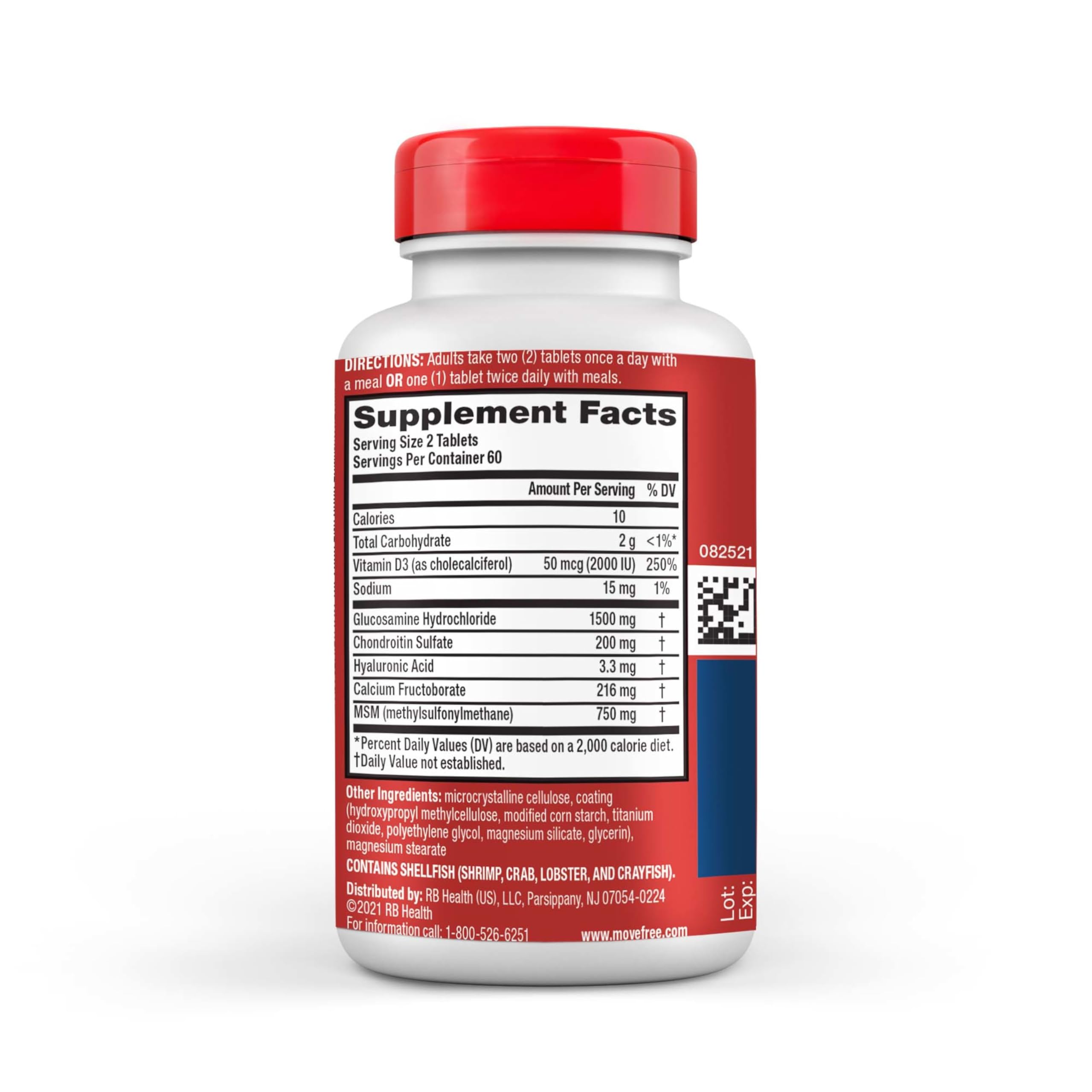 Move Free Advanced Glucosamine Chondroitin MSM + Vitamin D3 Joint Support Supplement, Supports Mobility Comfort Strength Flexibility & Bone + Immune Health - Tablet, 3x120ct Bottles (120 servings)* — Amazon image 12