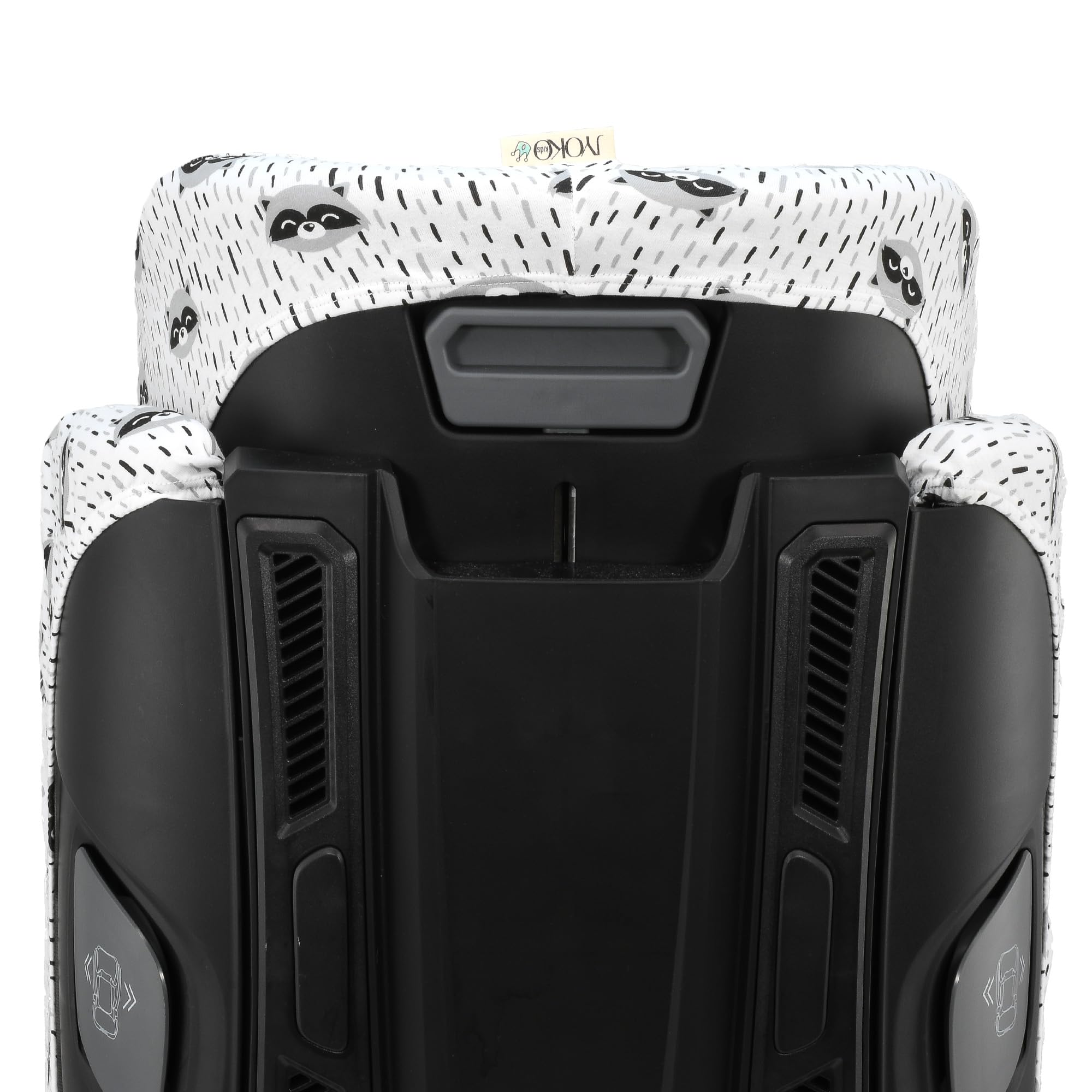 JYOKO Kids Funda de algodón para Silla de Coche Compatible con Axkid (Raccoon, Axkid Nextkid)