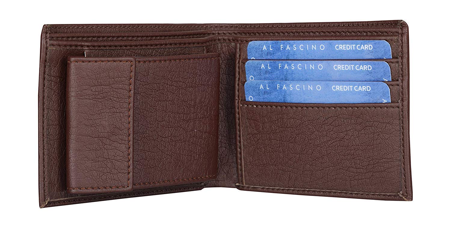 PU Leather Wallet (6 Card Slots;Brown)-image-24