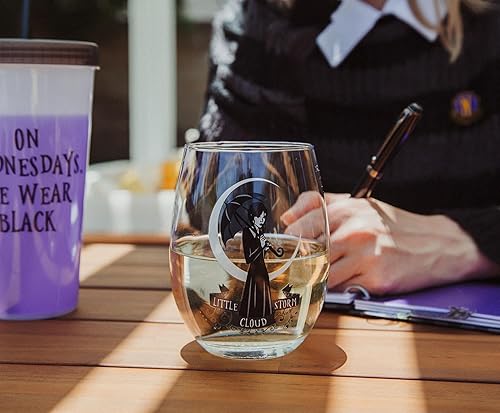 Miniatura 6 de Addams Family Wednesday "Little Storm Cloud" - Vaso de vino sin tallo, vaso para cócteles, capacidad para 20 onzas