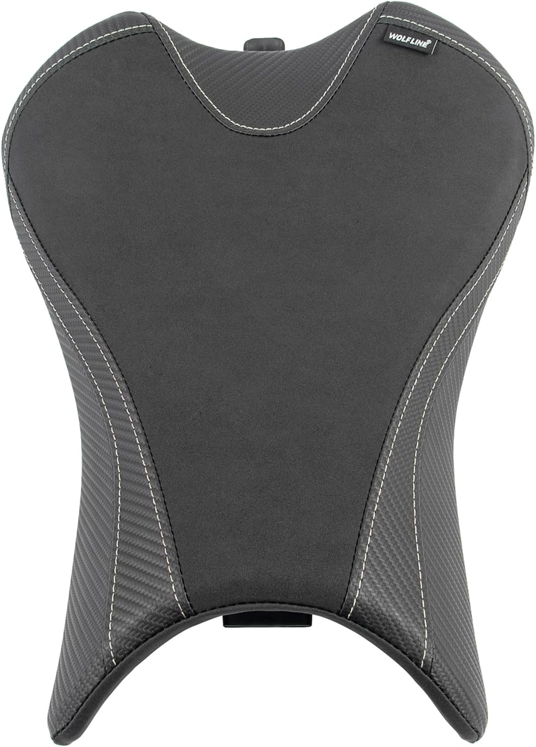 Motorcycle Front Driver Seat Fit for Triumph Street Triple 765 R RS 765R 765RS 2020 2021 2022, Leather Rider Saddle Solo Cushion Pillion Pad, Black