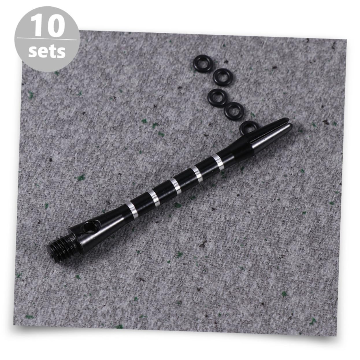 BRIGHTFUFU Accessories 10 Sets of Shafts Short Aluminum Alloy Stems 2ba Groove Barrels Improve Accuracy Speed