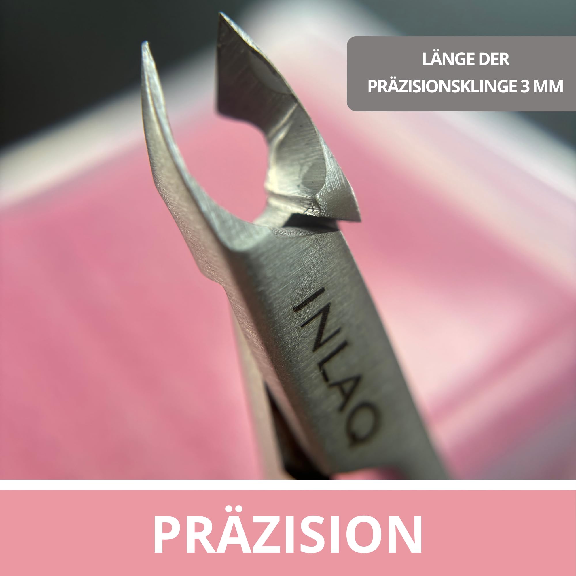 INLAQ Nagelhautzange, 5 Mm Schneide – Aus Rostfreiem Edelstahl, Für Präzise Maniküre & Pediküre
