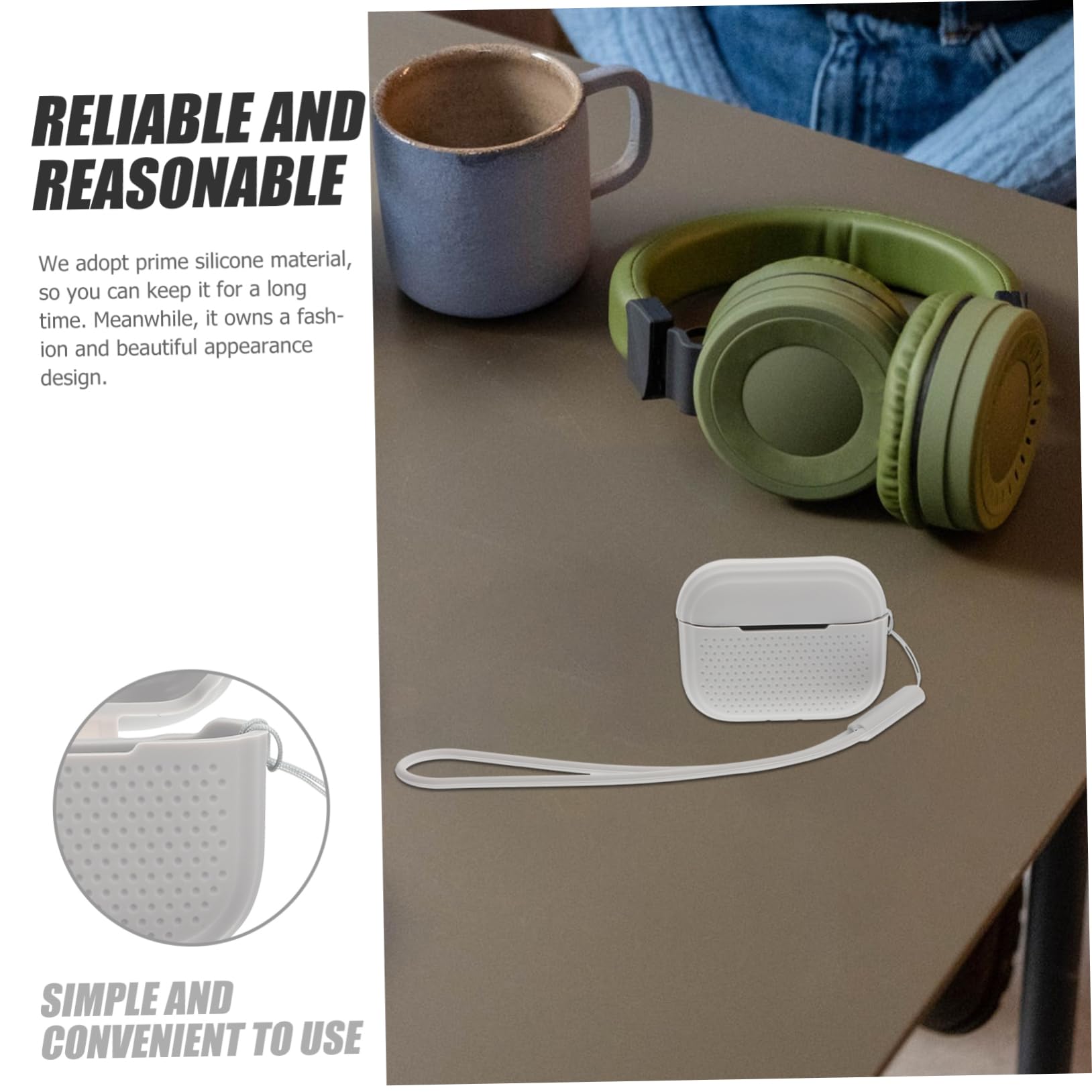 DOITOOL Estuche para Auriculares De Moda De 5 Piezas con Cubierta Resistente Al Desgaste Que Protege Sus Auriculares Compactos Y Elegantes.