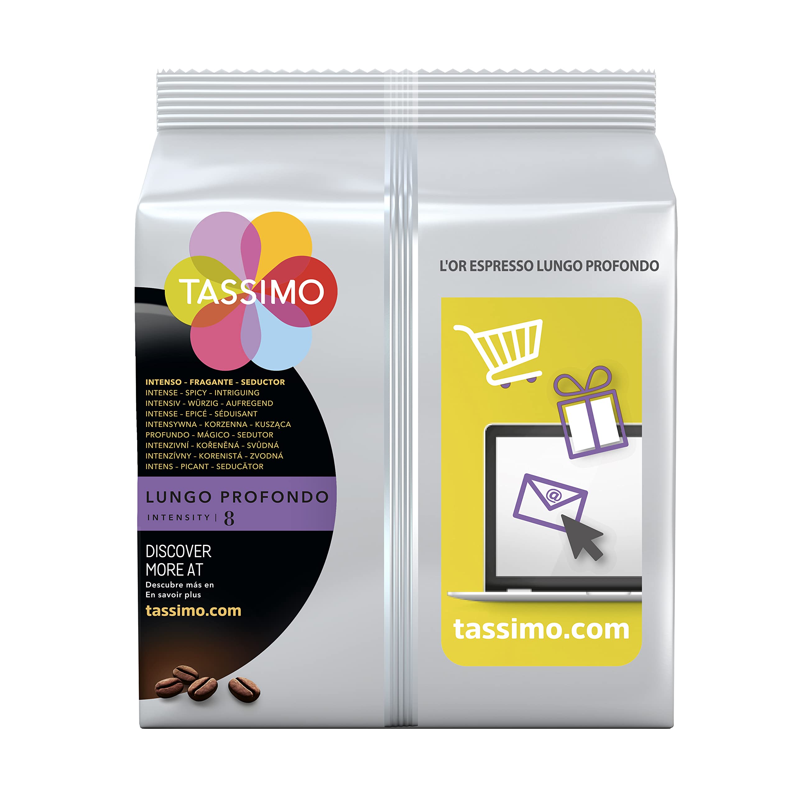Tassimo Cápsulas Marcilla Café Con Leche | 80 Cápsulas Compatibles con Cafetera Tassimo - 5PACK & Cápsulas de Café L’OR Lungo Profondo | 80 Cápsulas Compatibles con Cafetera - Intensidad 13-5PACK