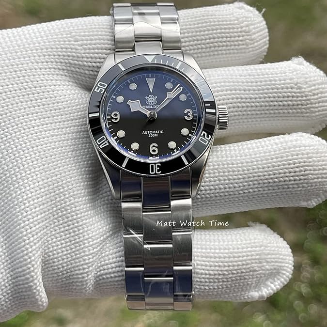 Steeldive SD1958, Black Bay, NH35, AR Sapphire, Lume, 200m Diving, BNIB