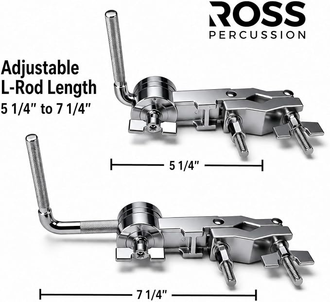 Clamp universal para cowbell con varilla ajustable miniatura 2