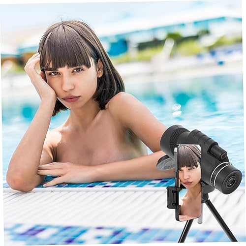 Miniatura 7 de 4 Sets Spotting Telescope Outdoor Monocular Hand Held Telescopes for Adults High Telescopio para Adultos for Adults Sports Monocular Cell Phone