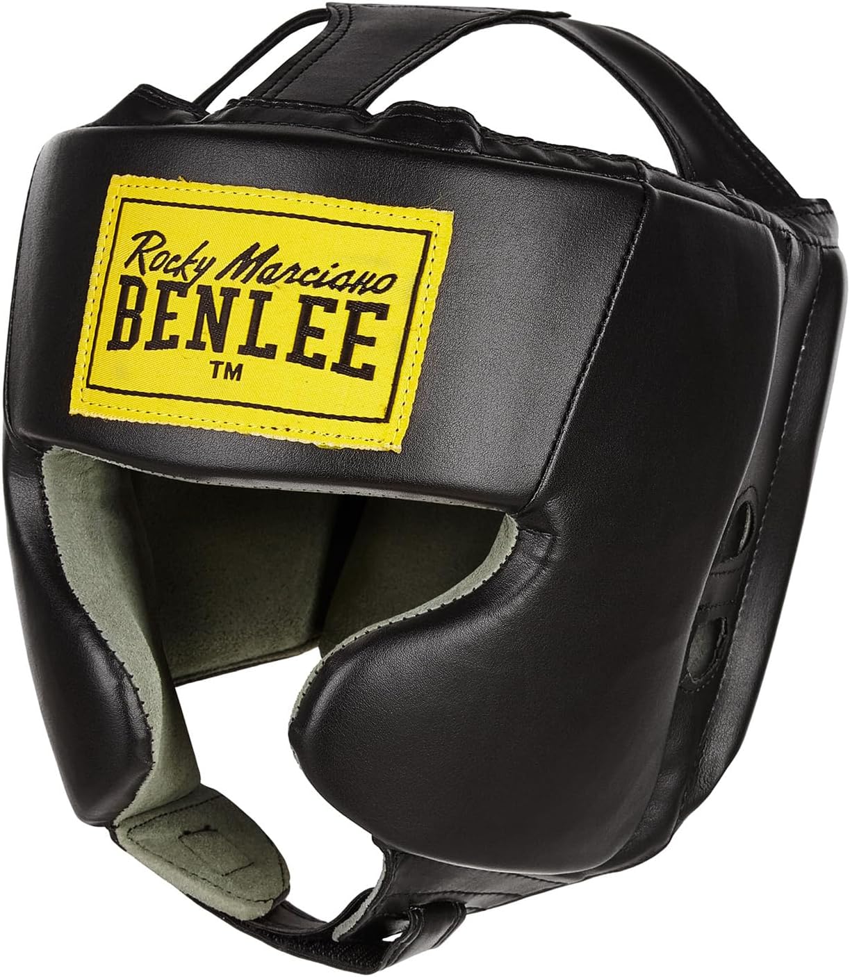 Benlee Rocky Marciano Unisex Youth Mike Junior Artificial Leather Head Guard, Black