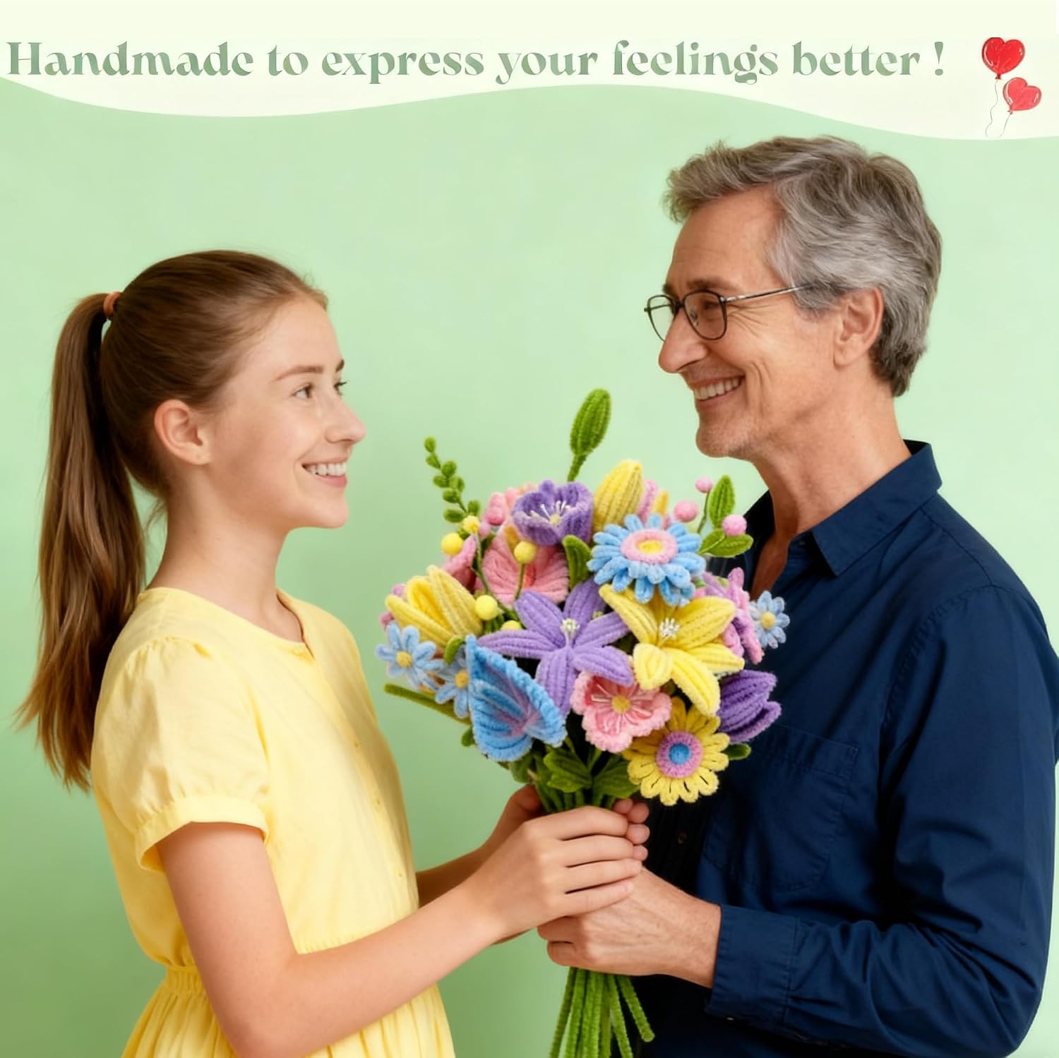 MxyWanMxy 1000 pcs of 23 Flower Colors Pipe Cleaners Craft, of Which 300 pcs of 3 Leafy Greens, 300 pcs of 10 Bright Flower Colors, 400 pcs of 10 Macaroon Flower Colors.