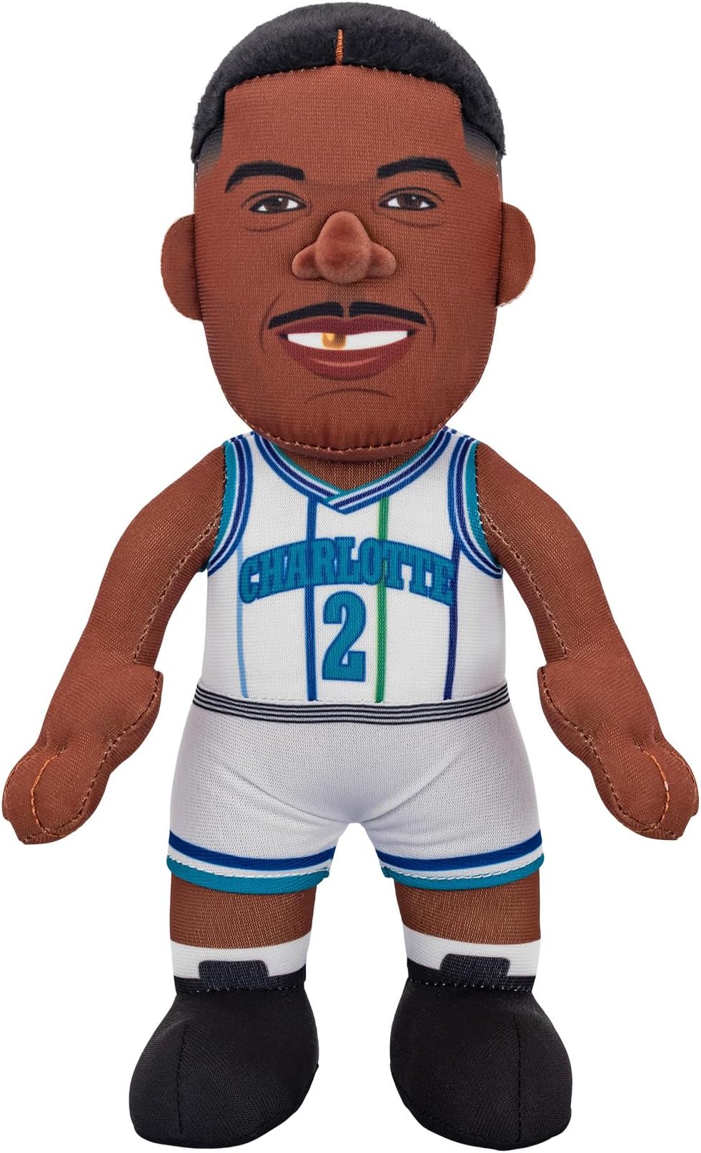 Bleacher Creatures Charlotte Hornets Larry Johnson 10" NBA Plush Figure - A Legend for Play and Display