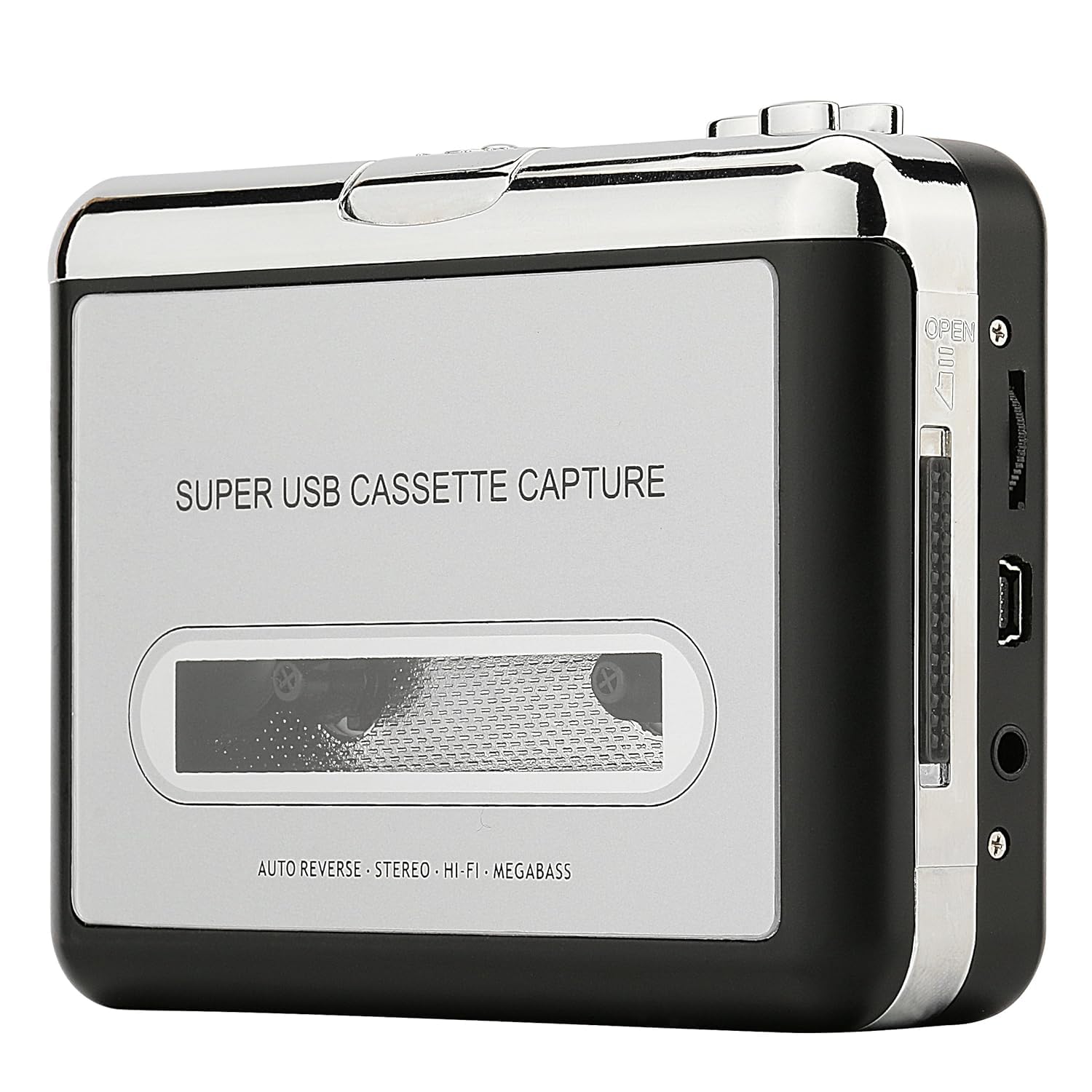 Microware Old Cassette Tape to MP3 Converter, Stereo MP3 USB Port Flash Audio Captuer Music Cassette Player