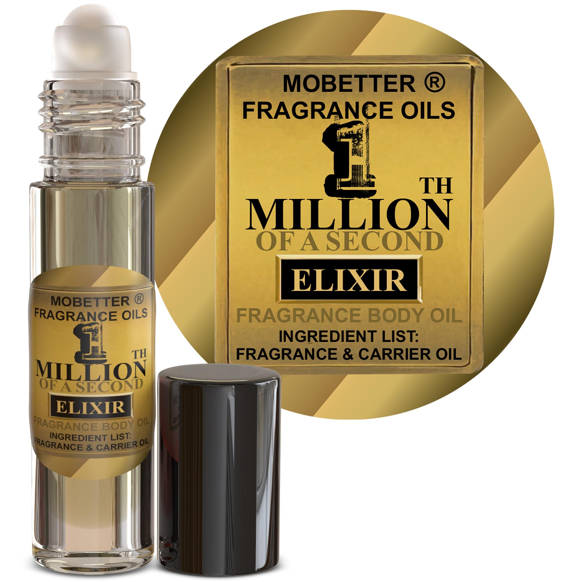 MOBETTER FRAGRANCE OILS 1 Millionth of a Second Elixir Men Cologne Body Oil