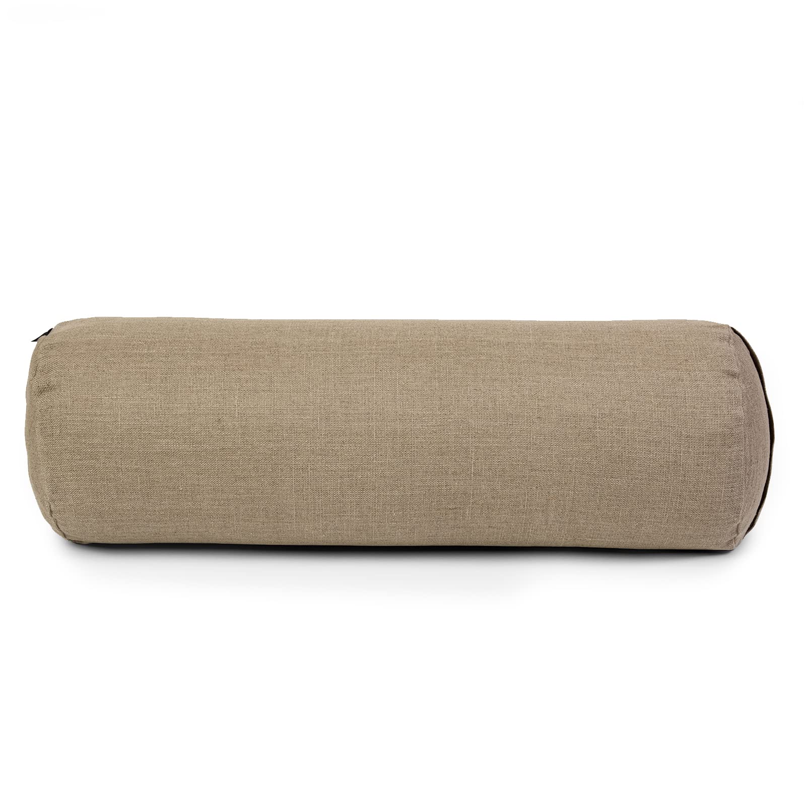 Yoga Studio Organiczna gryczana karma konopna lotos - 23 cm x 61 cm, bawełniana poduszka do medytacji z zapięciem na zamek YKK