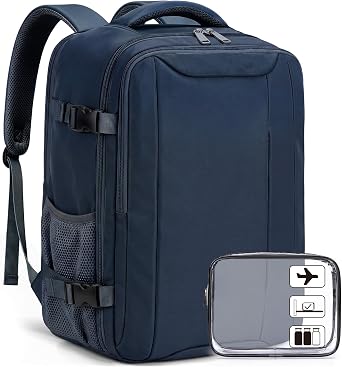 Xkdoai for Ryanair Cabin Bags 40x30x20,Backpack with TSA Approved Clear Bag