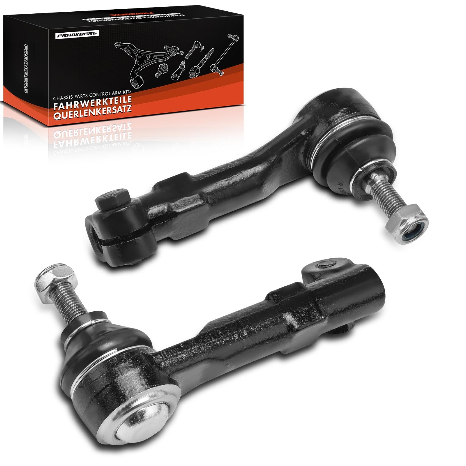 Frankberg 2x Rotule de barre d'accouplement Barre d'accouplement Côté montage Essieu Avant Gauche Droite Compatible avec Twingo I C06 1.2L 1993-2007 Remplacer# 6000022730