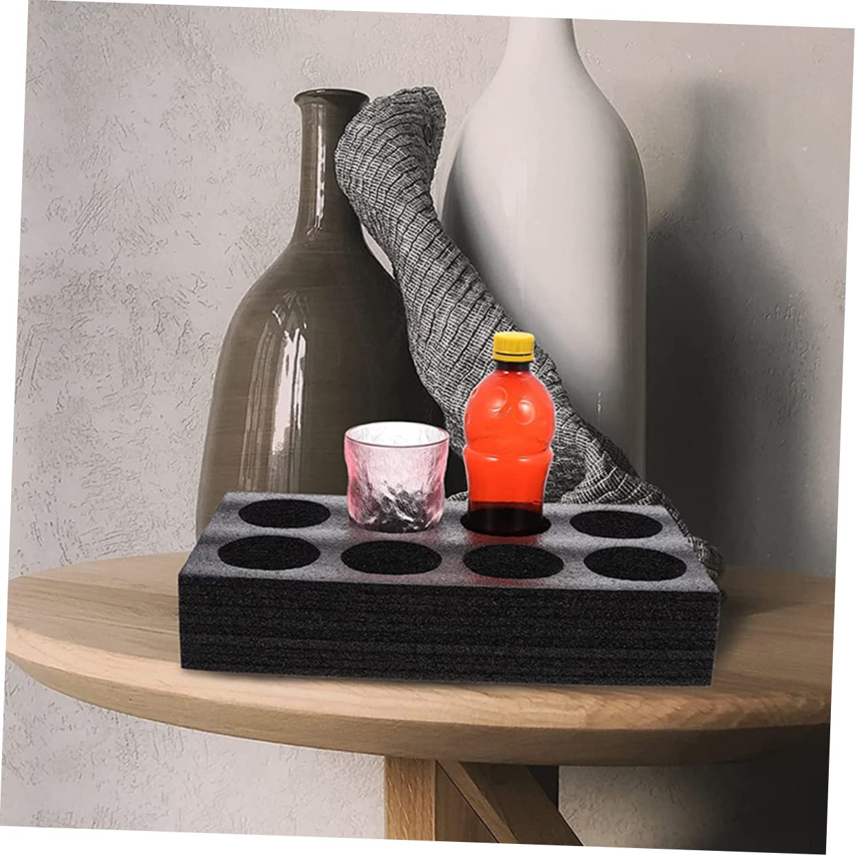 UPKOCH 2pièces Porte-gobelets Mousse Pour Boissons Emplacements Plateau De Transport Pour Tasses à Café Et Bouteilles