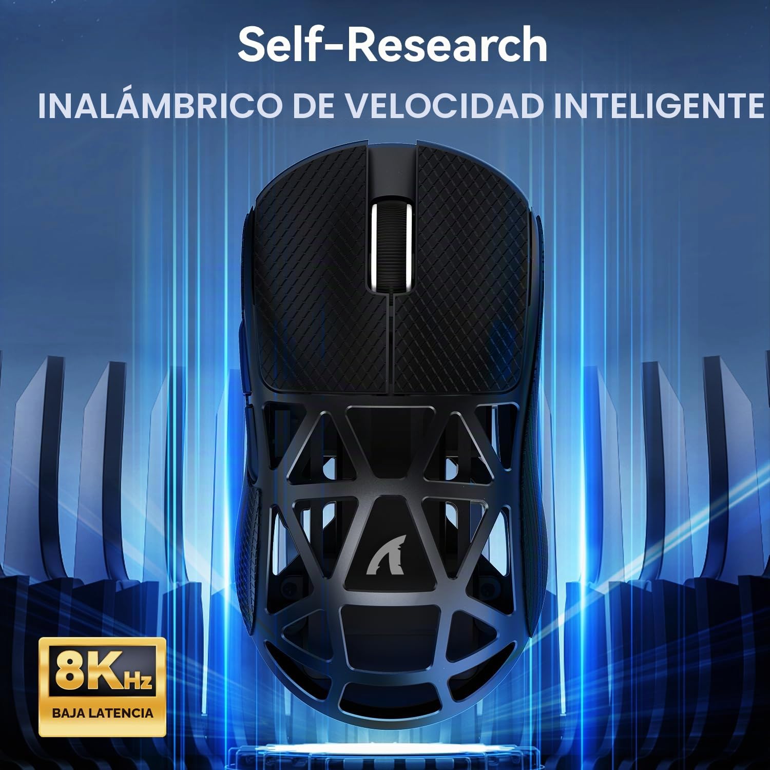 ATTACK SHARKratón de aleación de magnesio R2, PixArt PAW3950 Gaming Sensor, inalámbrico 8K, 48 g, BT/2,4 G, DPI 42000, Office Mice