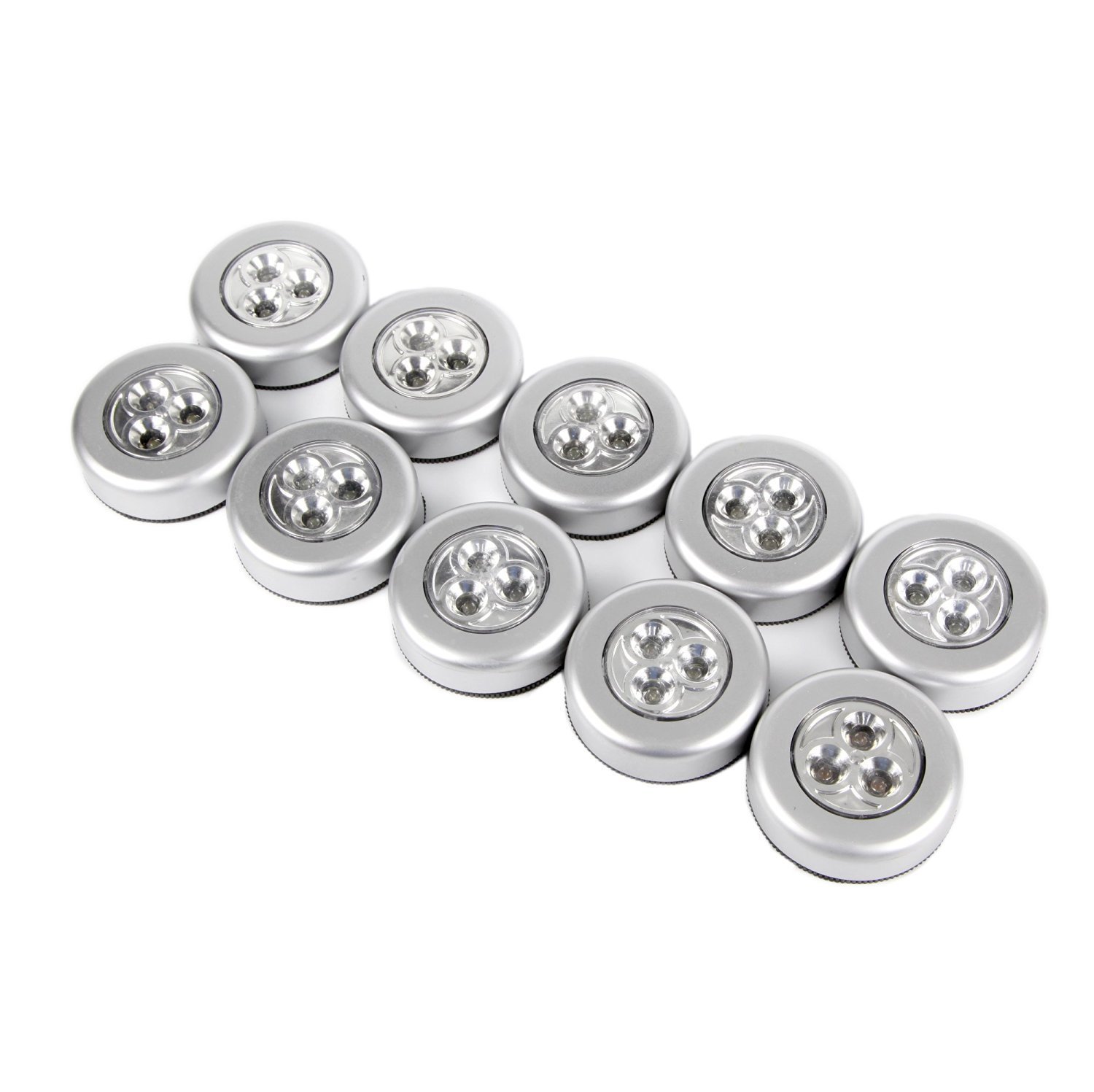 Speedcontrol Batterypowered Wireless Stickon Touch Tap 3LED Lamp