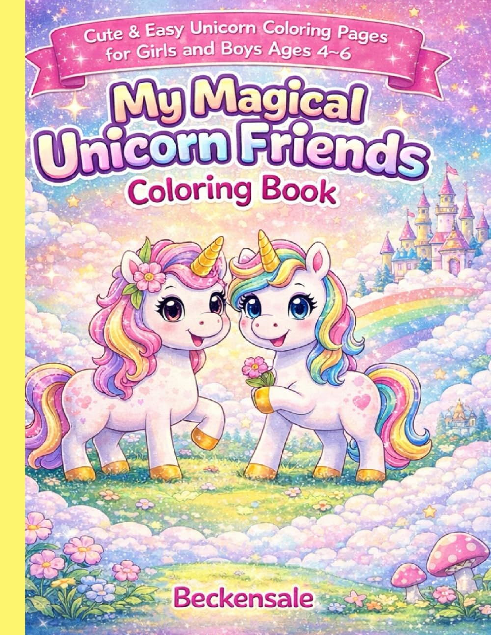 My Magical Unicorn Friends Coloring Book: Cute & Easy Unicorn Coloring Pages for Girls and Boys Ages 4–6 (My Magical Friends Coloring Books)