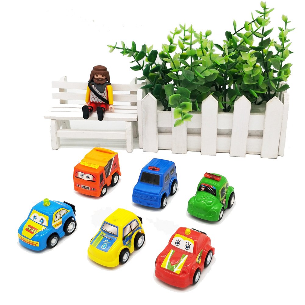 Amazon.co.jp: AsToy プルバックカー 6点セット 子供 ミニカー