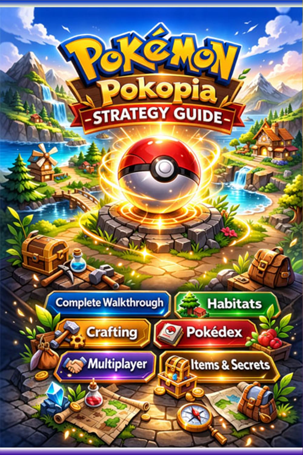 Pokémon Pokopia Strategy Guide :Complete Walkthrough, Habitats, Crafting, Pokédex, Multiplayer, Items, and Secrets      Paperback – March 18, 2026