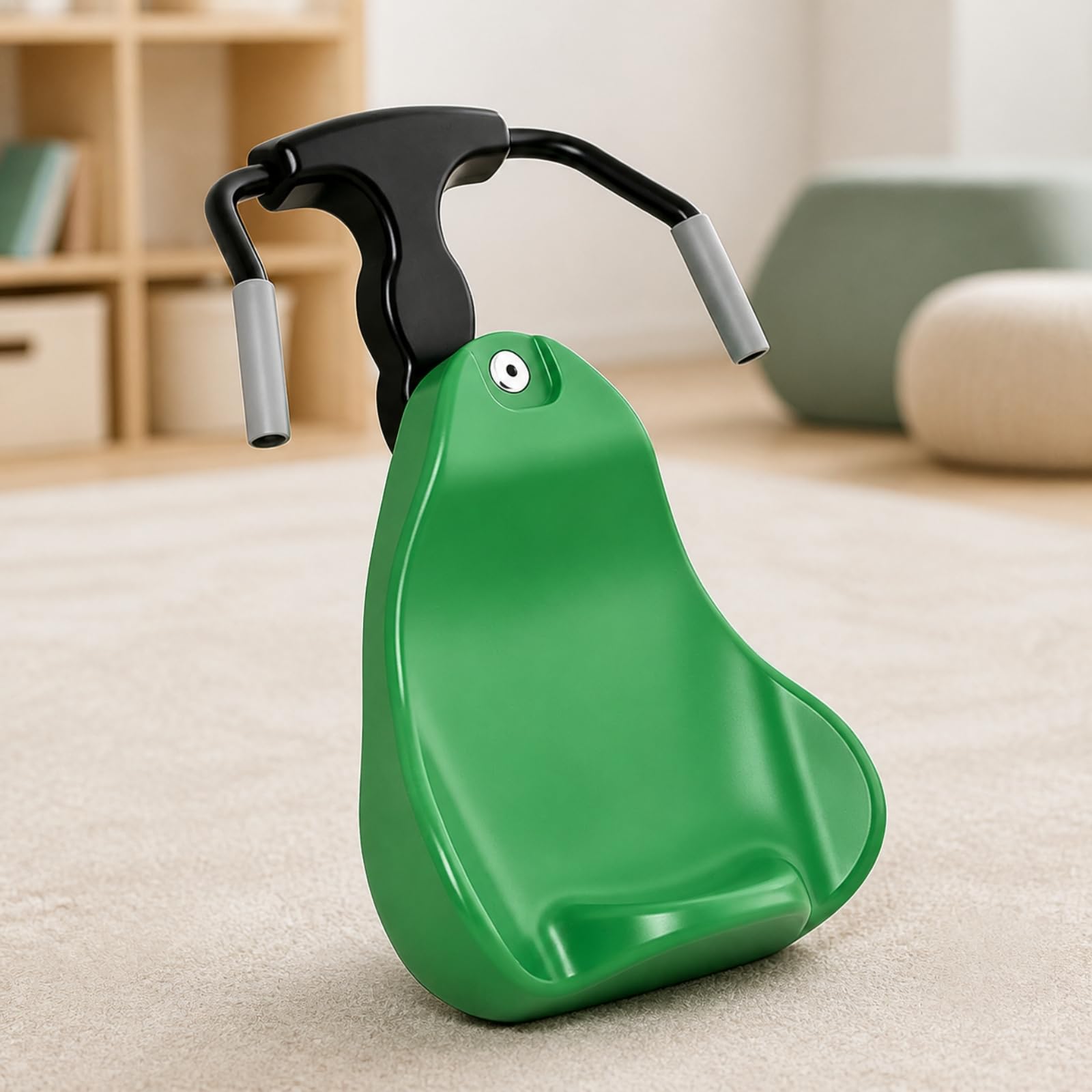 Veicolo a Spinta con Sedile Sagom Adatto Ai Bambini Auto Cavalcabile Confortevole Mezzo di Equilibrio per Cortile, Verde