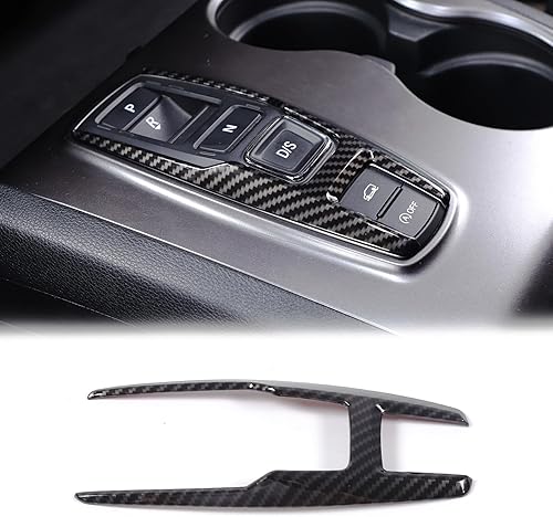Marco de Botón de Palanca de Cambios Trim para Honda Pilot 2016-2022 Ridgeline 2020-2023 Passport 2019-2023, Material ABS Cubierta del Panel de