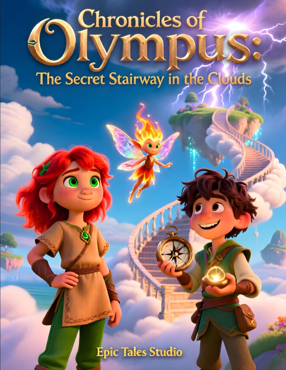 Chronicles of Olympus: The Secret Stairway in the Clouds: A Magical Sky Adventure for Young Readers - Book 1