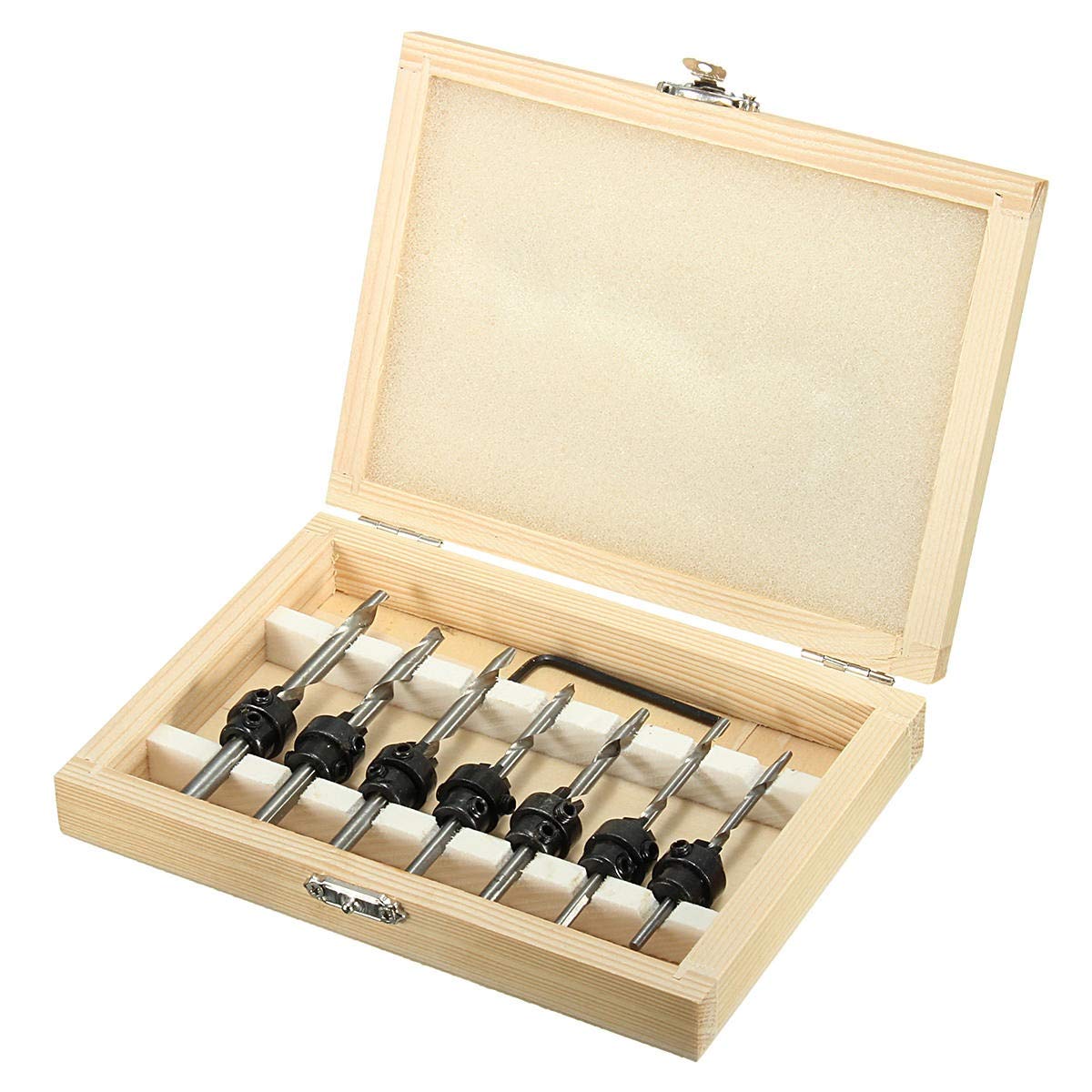 Kit de vis à vis en bois à col conique 7 pcs pour assembler vos meubles