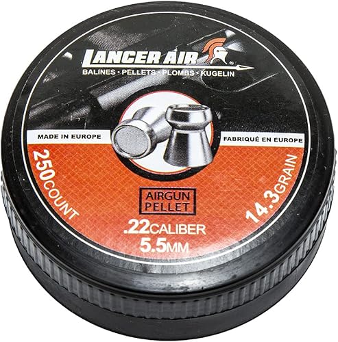 Miniatura 2 de Lancer Tactical Pellets de caza de calibre 0,22 de los gránulos del metal de la pistola de aire 18.0 ft m