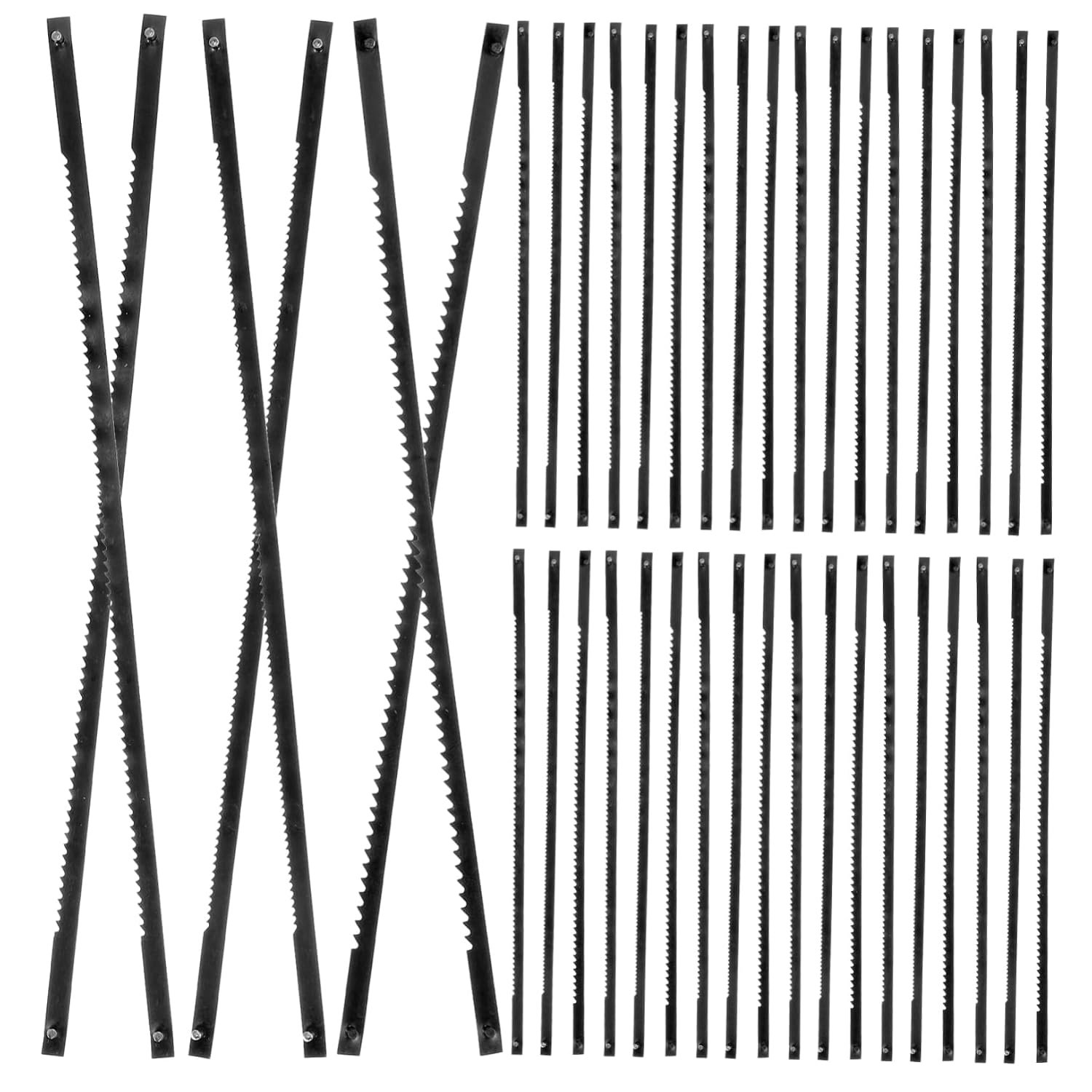 Holibanna 36pcs Jigsaw Blade Assorted Pin End Long for Metal Cutting Precision Sawing Craft Hobby Replacement