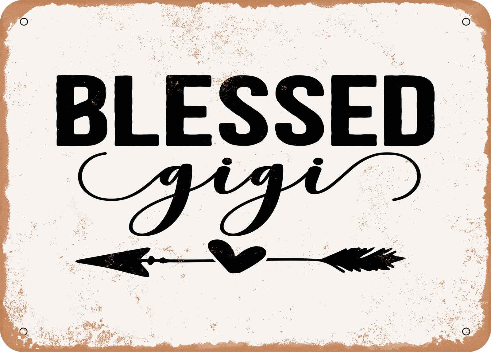 Miaomansenstore Metal Sign - Blessed Gigi - 7 - Vintage Look Sign Home Decor
