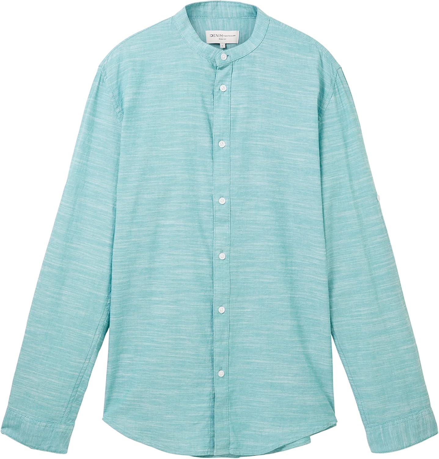 TOM TAILOR Denim 1034906 Camisa, 10112-Clean Light Stone Blue