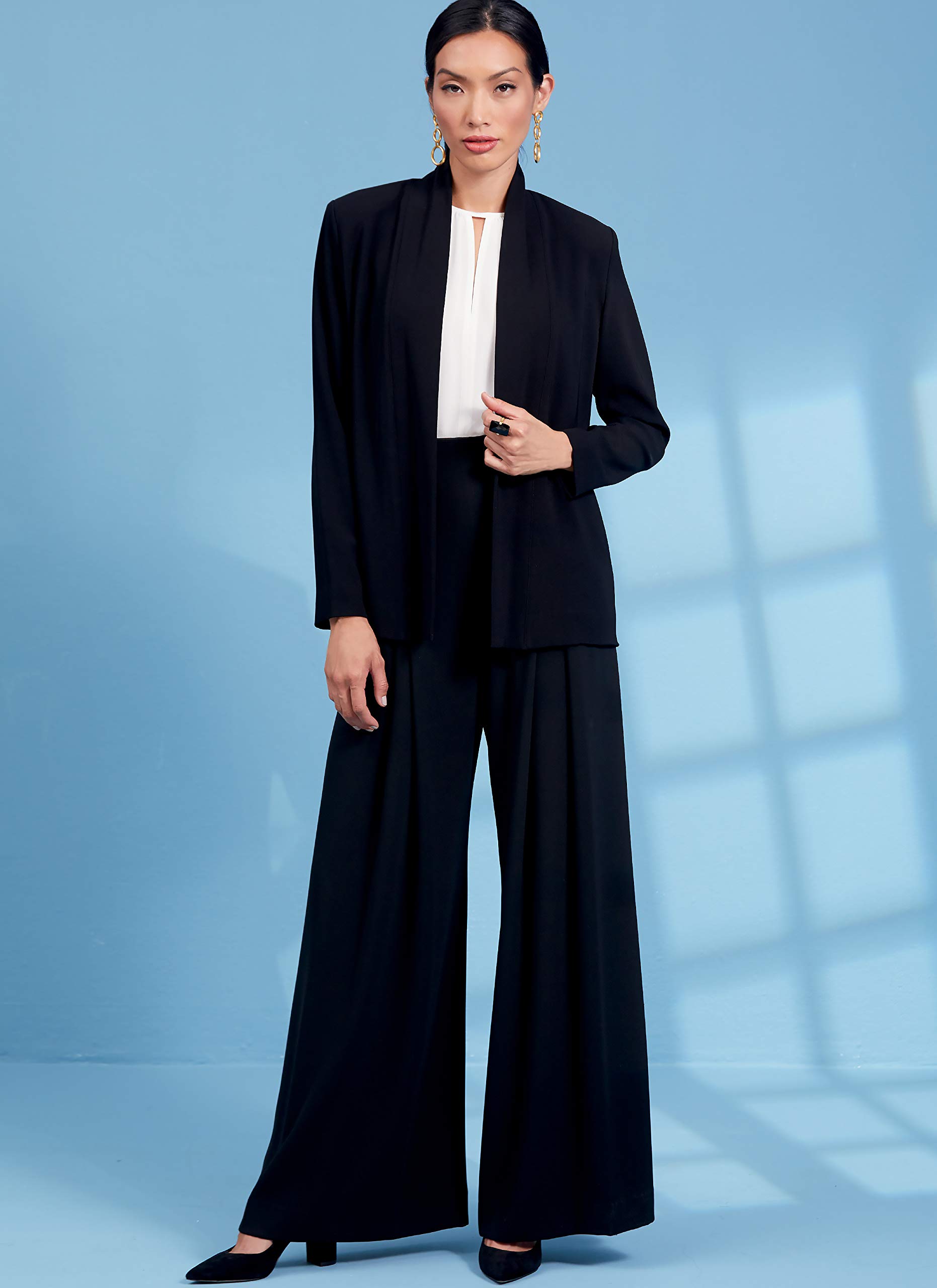 Vogue V1620A5 Schnittmuster für Damen, ungefüttert für Jacke, Top und sehr lockere Passform, von Tom and Linda Platt, Größen 34-42