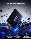 Vansuny 256GB Internal SSD SATA III 2.5" 6GB/s, 3D NAND, Read Speed 500MB/s, Write 430MB/s, for Laptop, Desktop, All-in-One (X12, 256GB) - 3