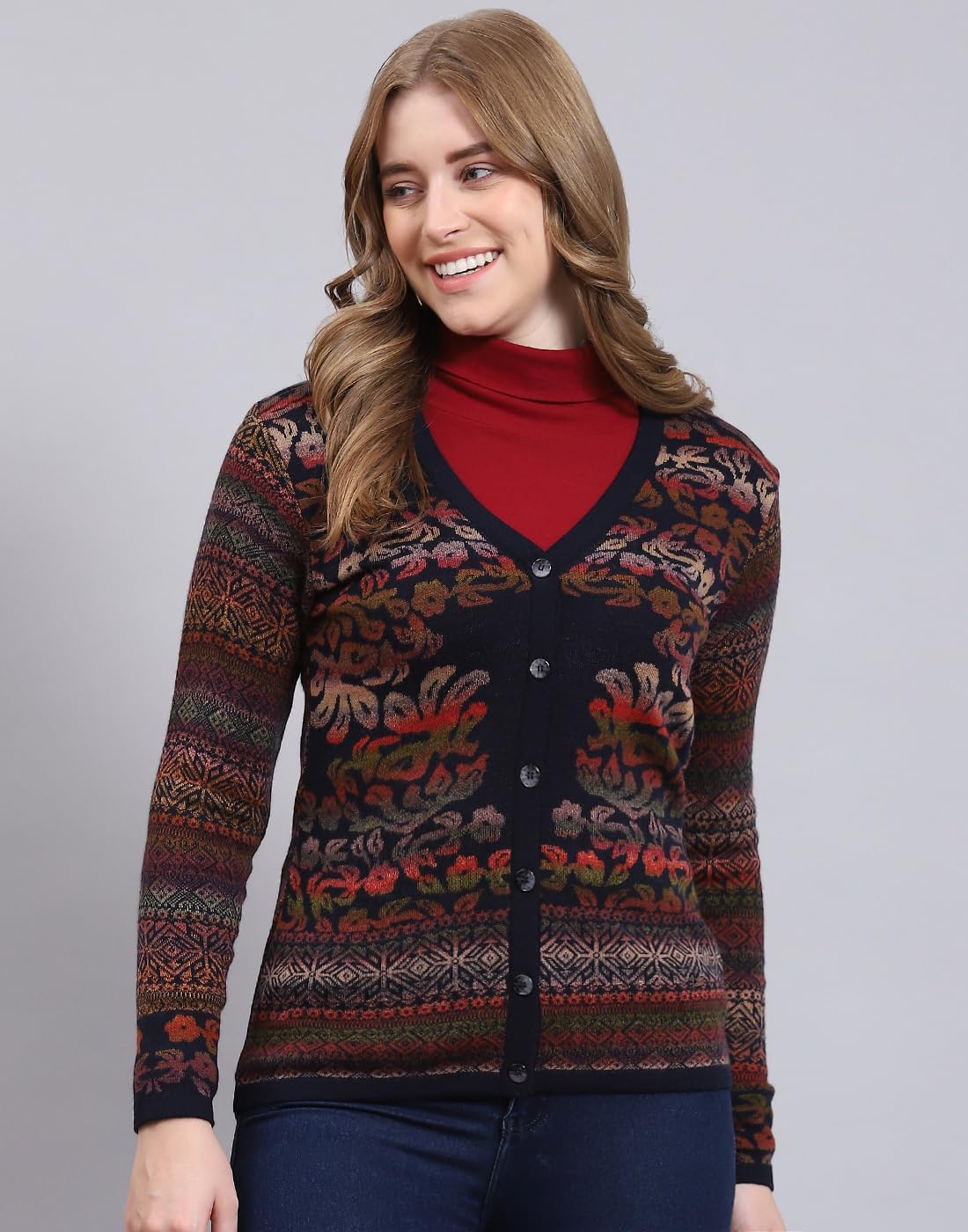 Monte Carlo Navy Self Design Cardigan 1