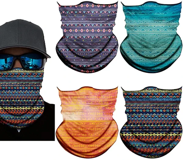 Neck Gaiter Mask,Bandana Gator Face Cover Mask Sun UV Protection,Neck Warmer Balaclava,Tube Face Scarf,Headband for Outdoor