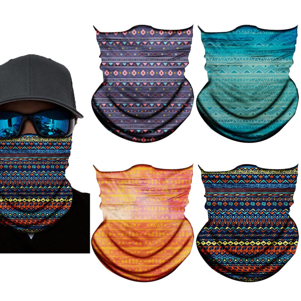 Neck Gaiter Mask,Bandana Gator Face Cover Mask Sun UV Protection,Neck Warmer Balaclava,Tube Face Scarf,Headband for Outdoor