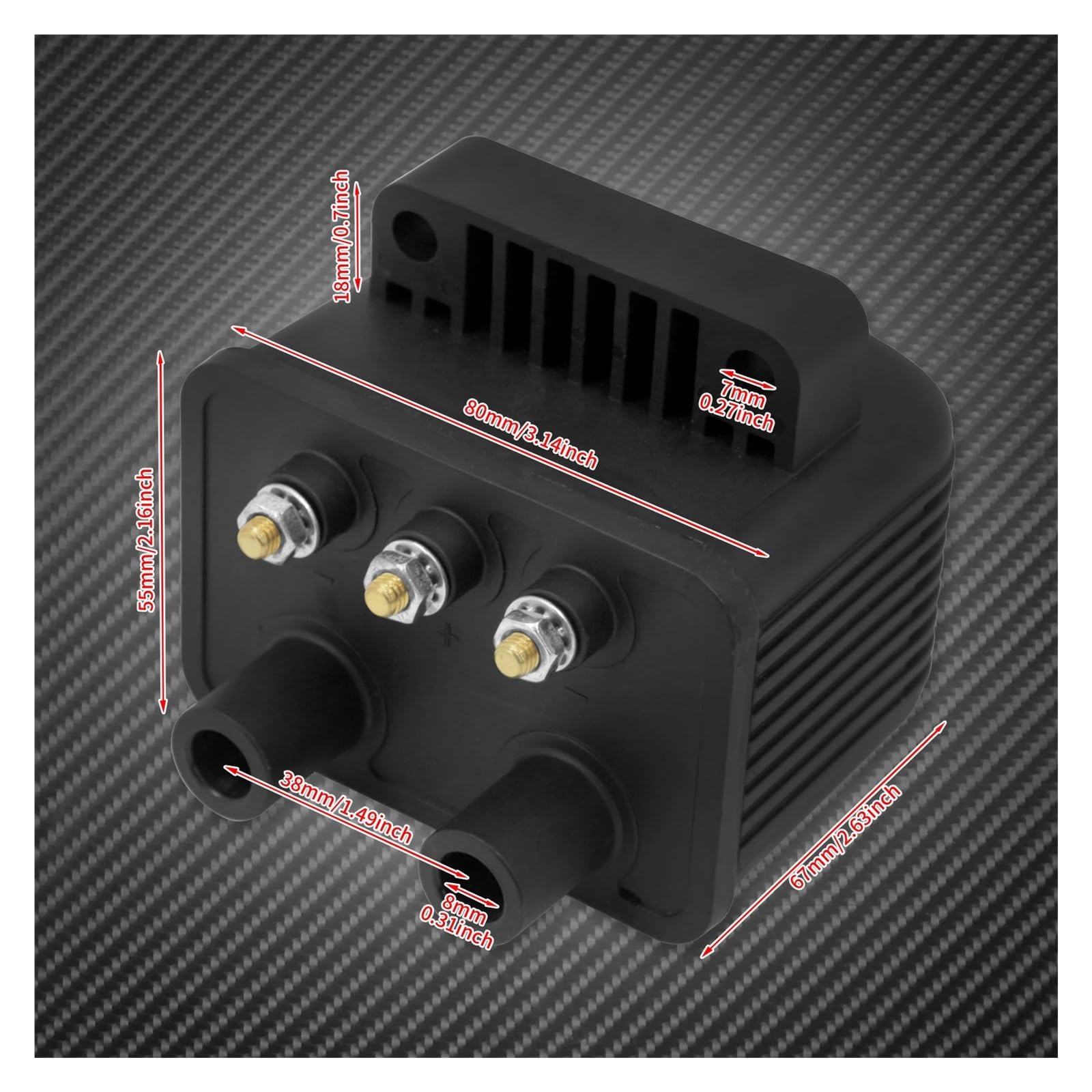 Cewka zapłonowa motocyklowa 3 Ohm Single Fire do Harley Touring do Softail do Dyna do Sportster