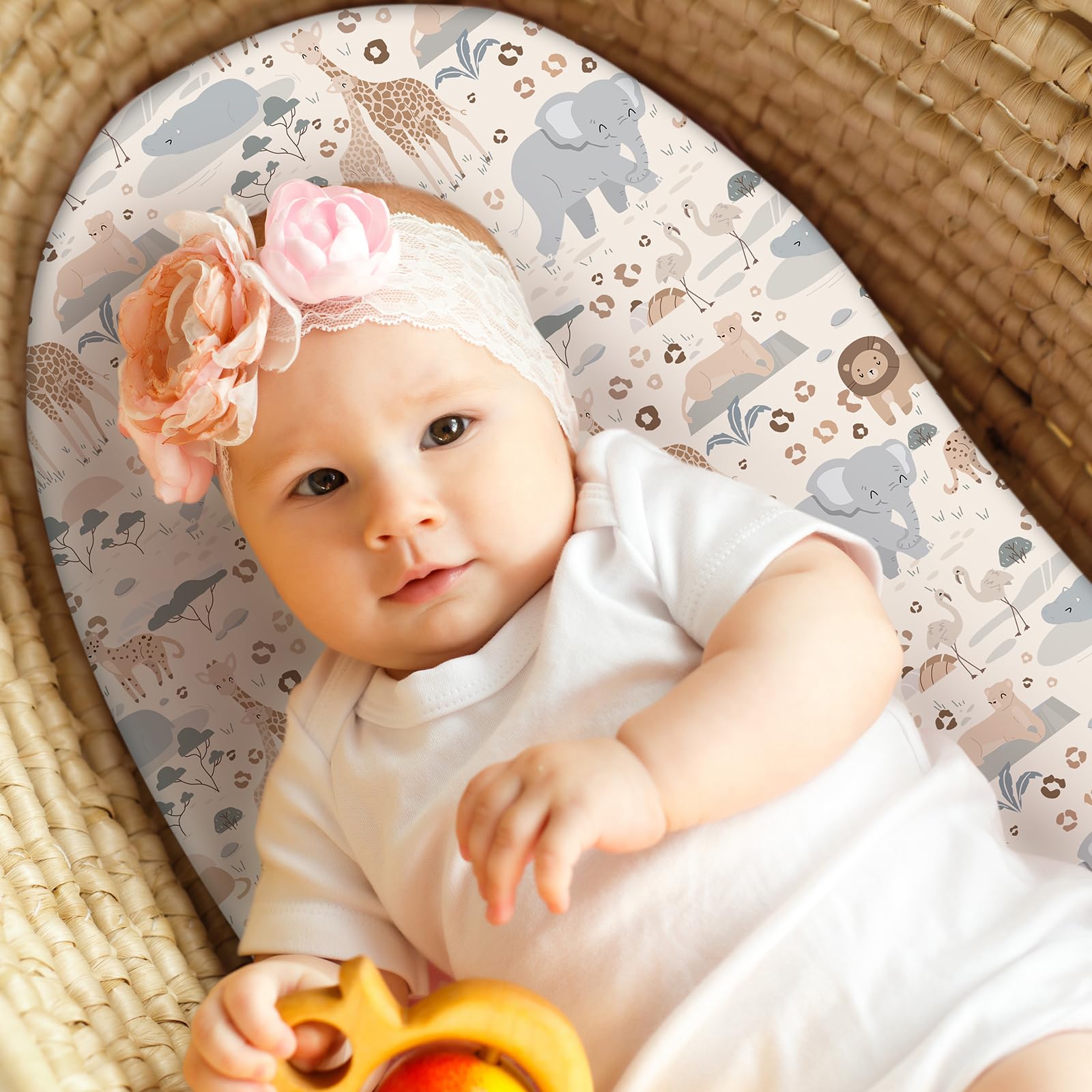 Unnivoll Moses Basket Sheets 3 Pack - Image 2